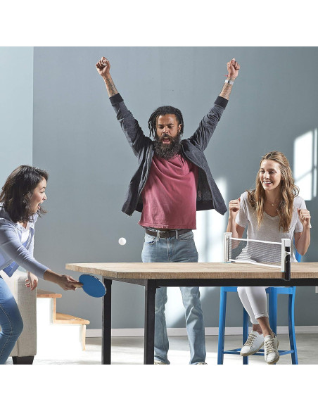 Conjunto de Ping Pong Portátil Franklin Sports - Incluye 2 Palas y Red