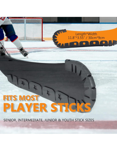 Protector de Cuchilla de Hockey UPTTHOW - 1pc, Plástico, Negro