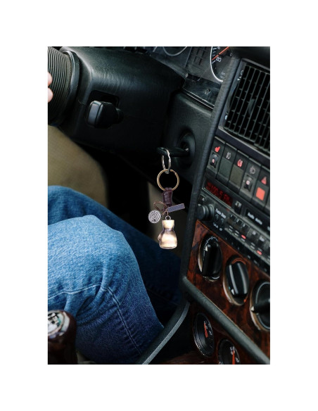 Llavero 3D de Cuero Vintage AuPra para Hombres y Mujeres