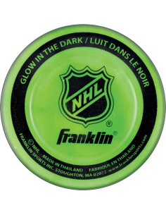 Puck de Hockey Callejero Franklin Sports - Brilla en la Oscuridad - Tamaño Oficial 2