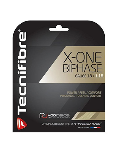Cuerdas de Squash Tecnifibre X-One Biphase 18g Natural