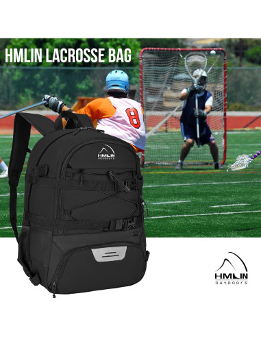 Bolsa Deportiva HMLIN para Lacrosse y Hockey - Negro