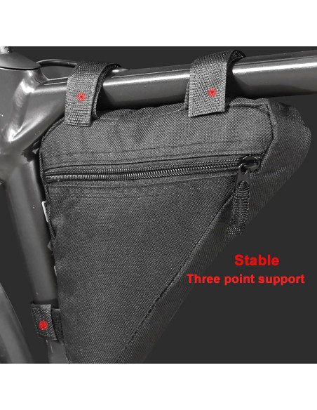 Bolsa de Marco de Bicicleta COTOUXKER Pequeña Negra 0.059 kg