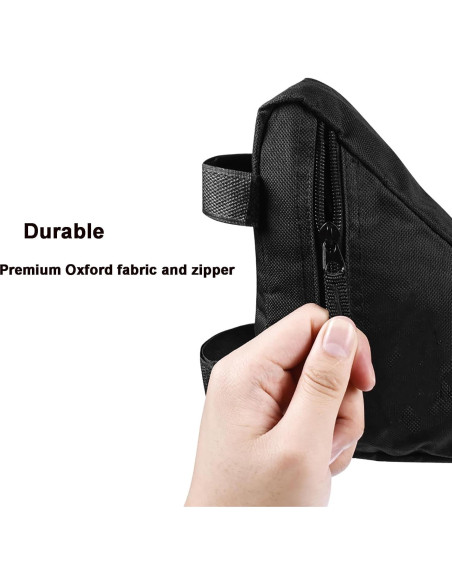 Bolsa de Marco de Bicicleta COTOUXKER Pequeña Negra 0.059 kg