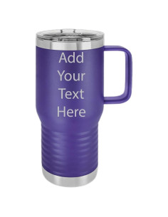 Taza de Viaje Personalizada CRAZYDAISYWORLD 590 ml Morado