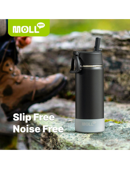 Botella de Agua Mollcity 473 ml Acero Inoxidable Verde Hierba