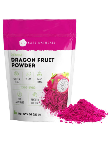 Polvo de Fruta del Dragón Kate Naturals 113g Vegano Sin Gluten