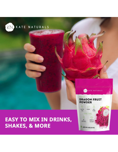 Polvo de Fruta del Dragón Kate Naturals 113g Vegano Sin Gluten