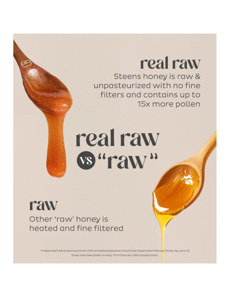 Miel Manuka Steens 500g - MGO 830+ y UMF 20+ Cruda y Pura