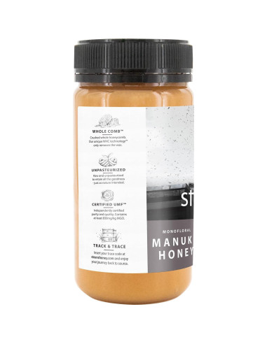Miel Manuka Steens 500g - MGO 830+ y UMF 20+ Cruda y Pura