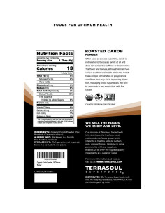 Polvo de Algarrobo Orgánico Terrasoul Superfoods 0.45 kg 2