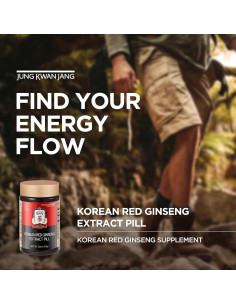 Píldoras de Ginseng Rojo Coreano JUNG KWAN JANG - 800 Unidades 2