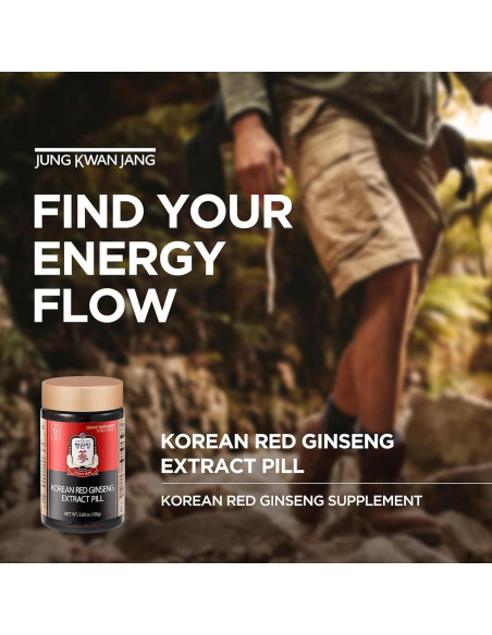 Píldoras de Ginseng Rojo Coreano JUNG KWAN JANG - 800 Unidades