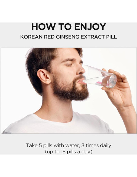 Píldoras de Ginseng Rojo Coreano JUNG KWAN JANG - 800 Unidades