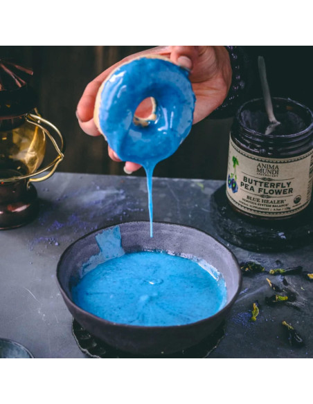 Polvo de Flor de Guisante Mariposa Anima Mundi 127.6 g - Colorante Orgánico y Té