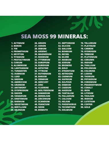 Cápsulas de Musgo Marino New Earth 60 Unidades - Suplemento Nutricional