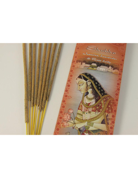 Varitas de Incienso Prabhuji's Gifts - Jazmín, Lavanda y Lirio Rosa