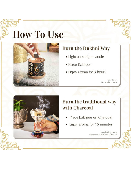 Bakhoor Al Ghawi Dukhni 40g Incienso Árabe Hecho a Mano