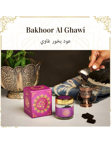Bakhoor Al Ghawi Dukhni 40g Incienso Árabe Hecho a Mano