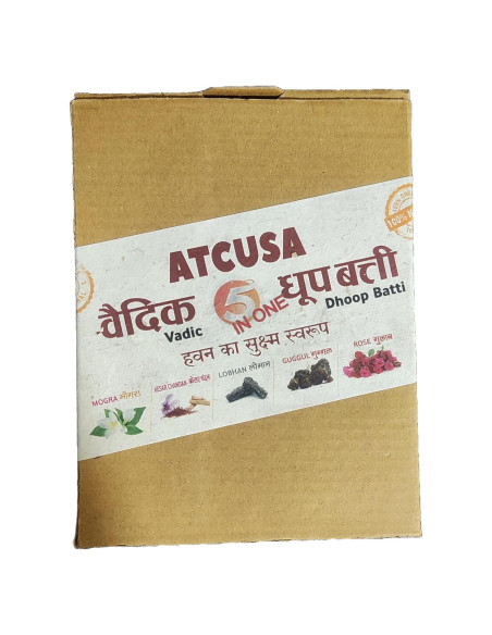 ATCUSA 100 Varitas de Incienso Dhoop Aromáticas - 5 Sabores