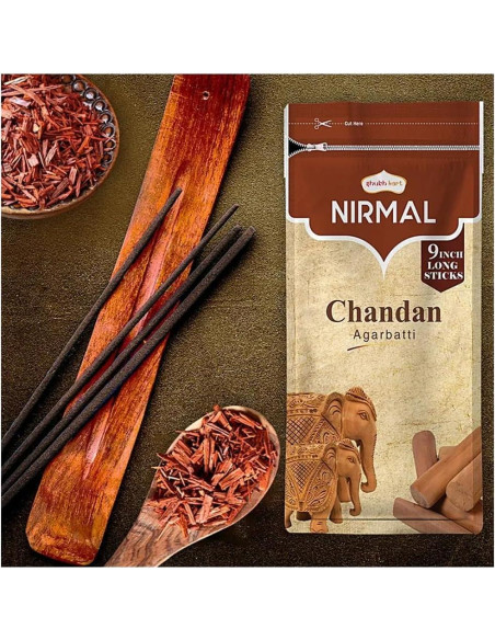 Varitas de Incienso Sándalo Shubhkart - Paquete de 2, 200 Varitas