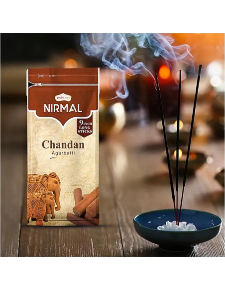 Varitas de Incienso Sándalo Shubhkart - Paquete de 2, 200 Varitas