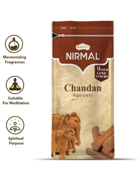 Varitas de Incienso Sándalo Shubhkart - Paquete de 2, 200 Varitas