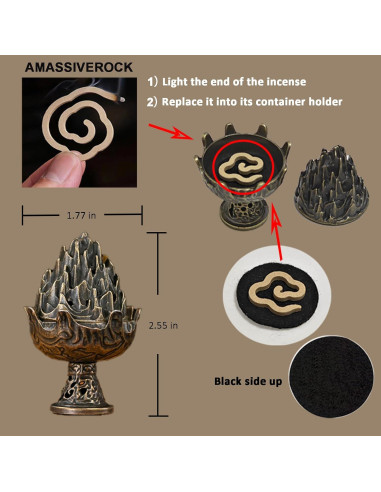 Incienso Espiral AmaSiverRock Sangre de Dragón 42 PCS