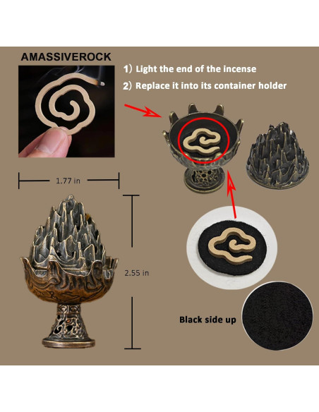 Incienso Espiral AmaSiverRock Sangre de Dragón 42 PCS