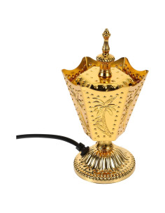 Quemador de Incienso Eléctrico ABOOFAN Dorado 16.9 cm