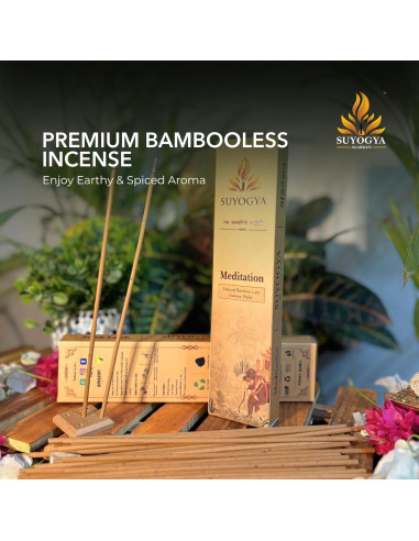 Varitas de Incienso Suyogya Premium 22.86 cm - Fragancia Duradera