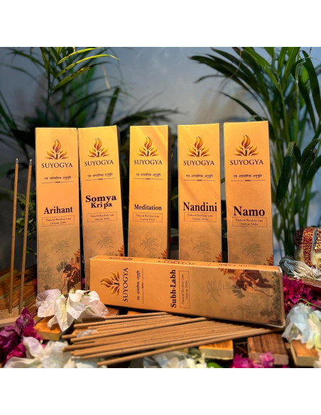 Varitas de Incienso Suyogya Premium 22.86 cm - Fragancia Duradera