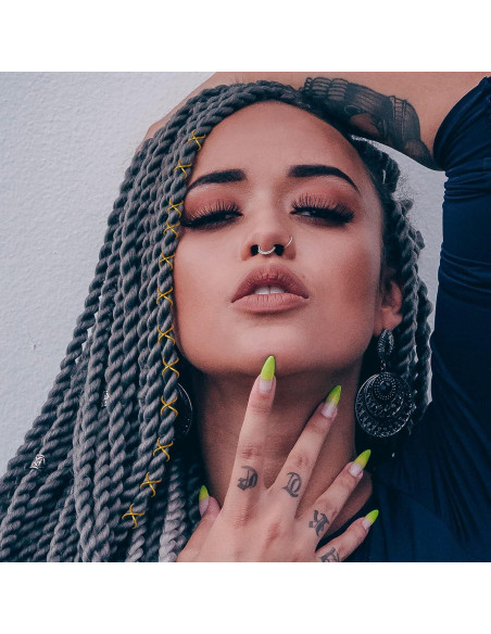 4 Cuerdas de Cabello Trenzado Sliverdew 5M Oro Plata