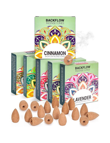 Conos de Incienso de Retroceso Kkoeop - 6 Aromas Relajantes