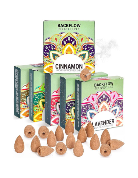 Conos de Incienso de Retroceso Kkoeop - 6 Aromas Relajantes