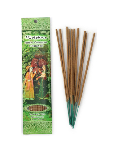 Incienso Prabhuji's Gifts Krishna Vetiver 30 Varitas Naturales