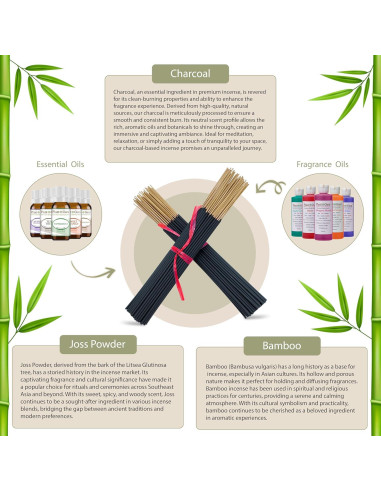 Incienso Balsamo y Cedro Plant Guru 500 Varitas 27.94 cm