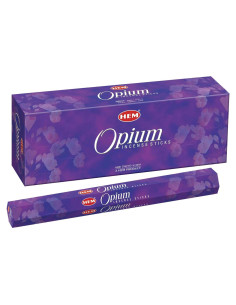 Varitas de Incienso HEM Opio - 120 Varitas, 20g, 22.86cm