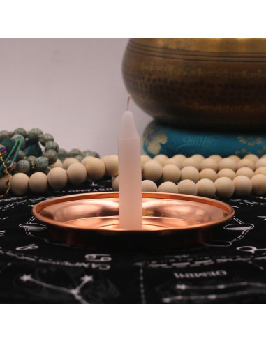 Plato de Ofrecimiento de Cobre Amitofo 13.2 cm Triple Luna