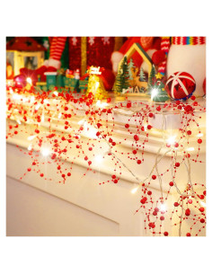 Guirnalda de Berries LED Riakrum 5.03 m Decoración Navidad