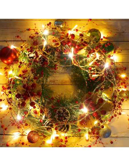 Guirnalda de Berries LED Riakrum 5.03 m Decoración Navidad