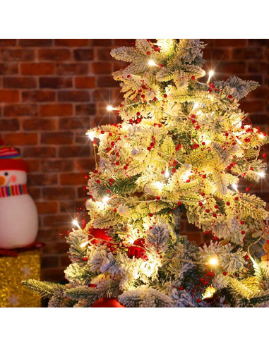 Guirnalda de Berries LED Riakrum 5.03 m Decoración Navidad