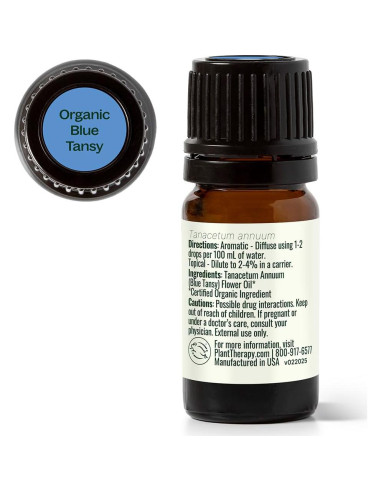 Aceite Esencial de Tanaceto Azul Orgánico 5mL - Plant Therapy