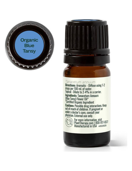 Aceite Esencial de Tanaceto Azul Orgánico 5mL - Plant Therapy