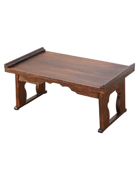 Mesa Baja Japonesa GZQWDC 50x30 cm Madera Plegable Café