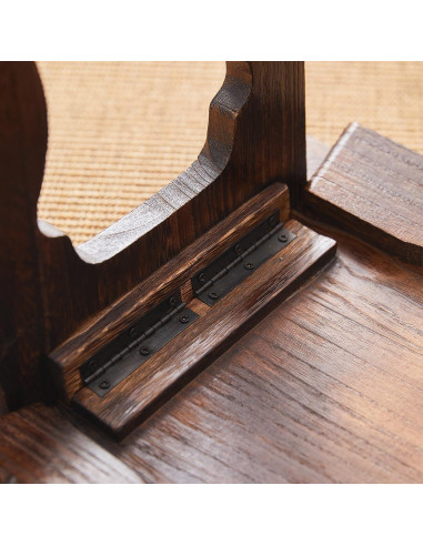 Mesa Baja Japonesa GZQWDC 50x30 cm Madera Plegable Café