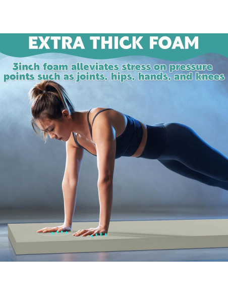 Alfombrilla de Yoga MABOZOO 182.88x60.96cm 7.62cm Grosor