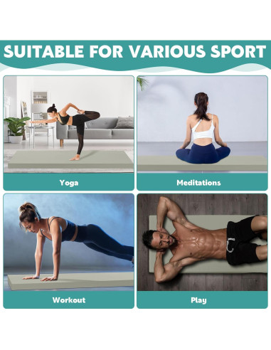 Alfombrilla de Yoga MABOZOO 182.88x60.96cm 7.62cm Grosor
