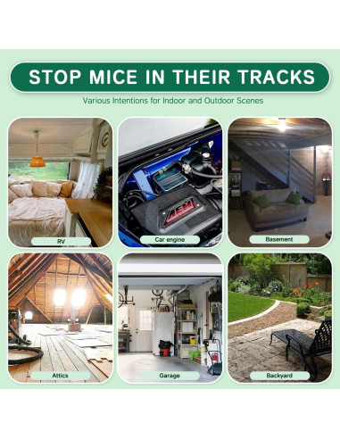 Repelente Natural de Roedores PestXDrops 14 Piezas Menta