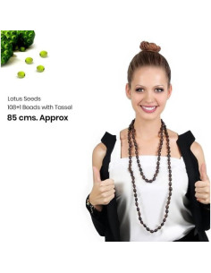 Rosario de Semillas de Loto Kamal Gatta 108 Cuentas Meditación 2